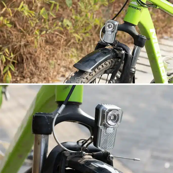 Eclairage velo fourche avant 1