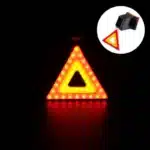 Lumière arrière vélo triangle rouge et jaune 15