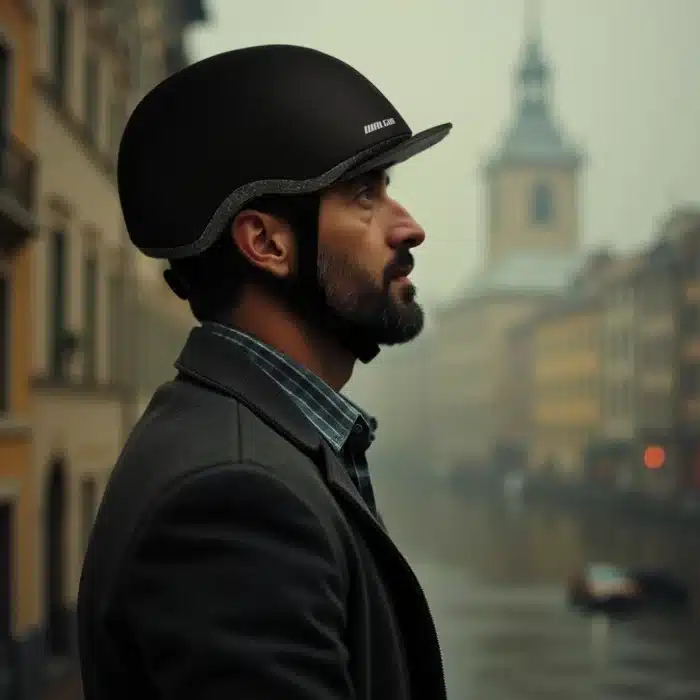 Casque vélo électrique avec visière casquette 1