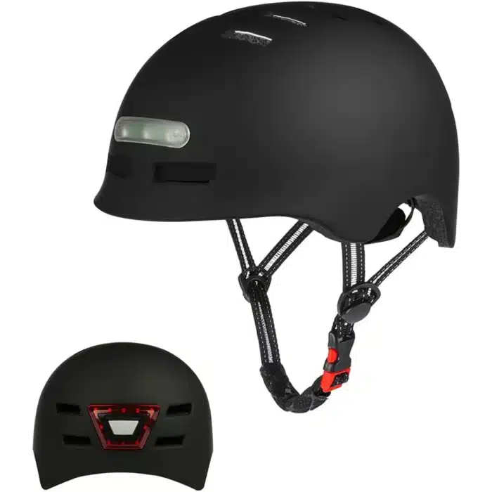 Casque vélo bol avec lumières intégrées 1