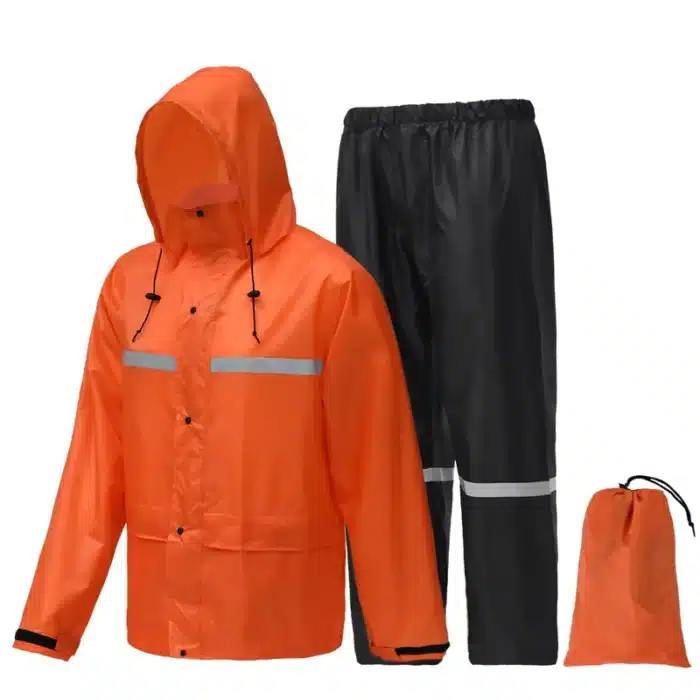 Manteau de pluie de moto imperméable pour homme, veste légère, pantalon de randonnée, combinaison de pluie de pêche, vêtements de pluie pour cycliste 3