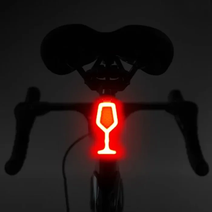 Lumière vélo verre de vin 2