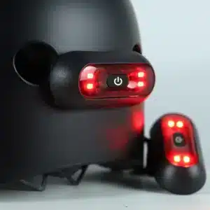 Lumière LED étanche pour casque de moto, feu arrière de vélo, signal de sécurité, iode 1