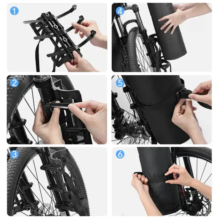Sacoche de fourche de vélo portable et étanche 7L 12
