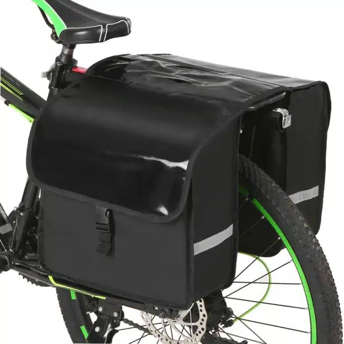 Double sacoche vélo porte bagage arrière​ 1