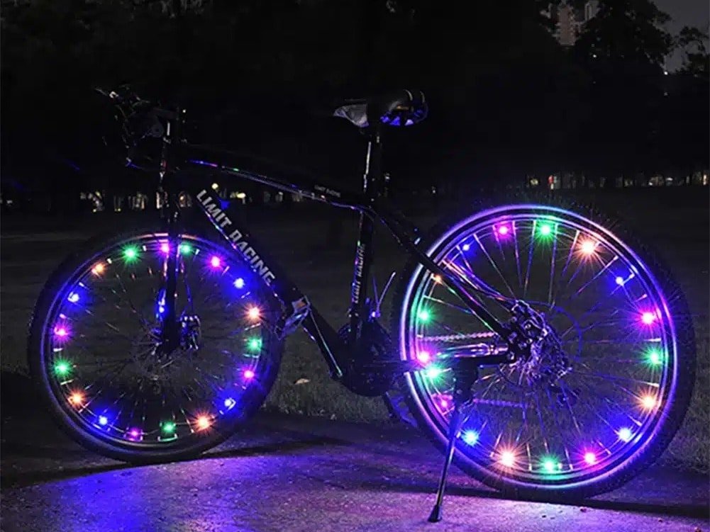 Éclairage pour roues de vélo LED
